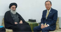 بان كي مون: اتفقت والسيستاني بضرورة تشكيل حكومة توحد العراقيين