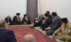 زيارة رئيس الوزراء حيدر العبادي إلى السيد محمد سعيد الحكيم (دام ظله)