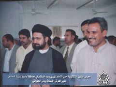 معرض الفنون التشكيلية / مدير المعرض الاستاذ رياض الجوراني