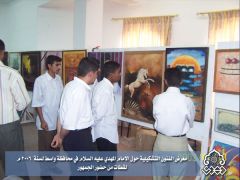 معرض الفنون التشكيلية / لقطات من حضور الجمهور