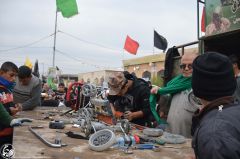 (١٦٤) تصليح عربات الاطفال في مسيرة الأربعين الممهدة