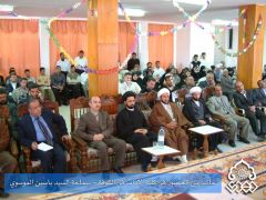جانب من حضور كلية الاداب في الكوفة- السيد ياسين الموسوي