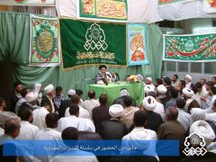 جانب من الحضور في سلسلة الندوات المهدوية / السيد سامي البدري