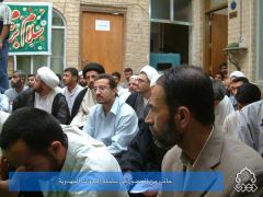 جانب من الحضور في سلسلة الندوات المهدوية / السيد صدر الدين القبانجي