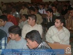 سلسلة الندوات المهدوية في اعدادية النجف / الشيخ علي الشكري