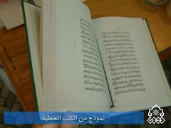 نموذج من الكتب الخطية