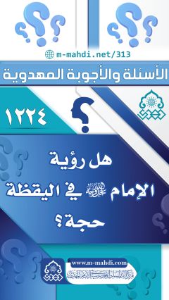 (١٢٢٤) هل رؤية الإمام (عجّل الله فرجه) في اليقظة حجة؟