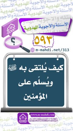 (٥٩٣) كيف يُلتقى به (عجّل الله فرجه) ويُسلّم على المؤمنين